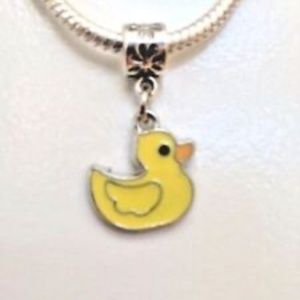 “DUCKLING” Dangling Charm Bead For European Style Charm Bracelets